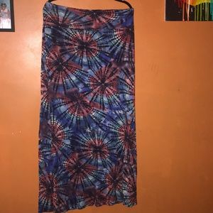 Tie Dye Maxi Skirt